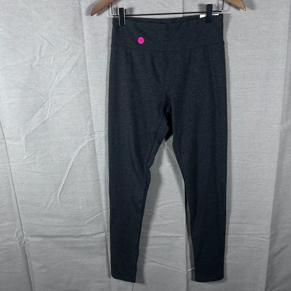 NWT Aerie Chill Play Move Leggings Womens Medium Dark Heather‎ Gray Cotton Blend
